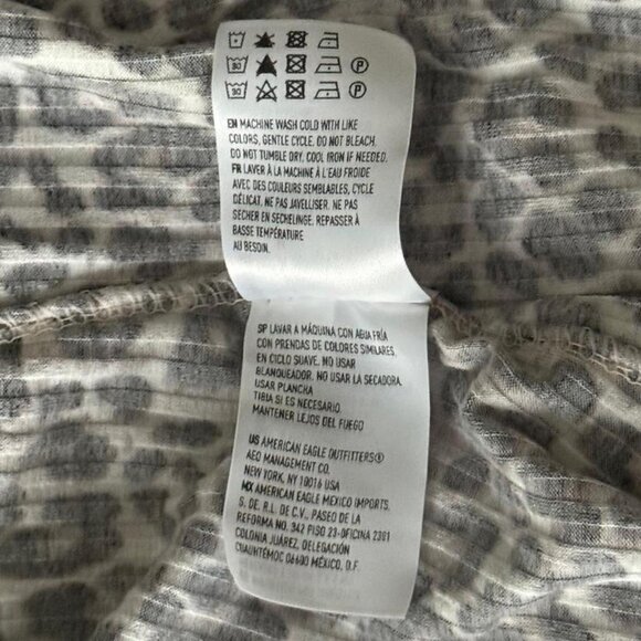 American Eagle Cheetah Leopard Animal Print Halter Mini Short Dress Women's Med - Picture 2 of 7